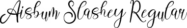 Aisbum Slashey Regular font | AisbumSlashey-VGVlV.ttf