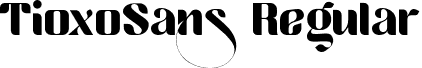 TioxoSans Regular font | TioxoSans.otf