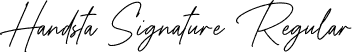 Handsta Signature Regular font | HandstaSignature.otf