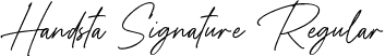 Handsta Signature Regular font | HandstaSignature.ttf