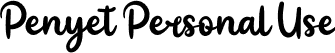 Penyet Personal Use font | Penyet-PersonalUse.otf