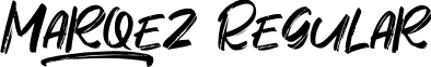 Marqez Regular font | Marqez.ttf