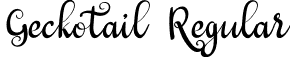 Geckotail Regular font | Geckotail free for personal.otf