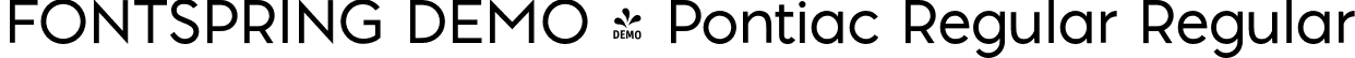 FONTSPRING DEMO - Pontiac Regular Regular font | Fontspring-DEMO-pontiac_regular.otf