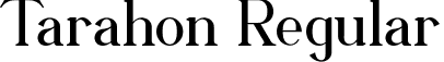 Tarahon Regular font | Tarahon.otf