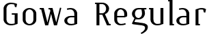 Gowa Regular font | gowa-regular.otf