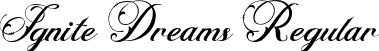 Ignite Dreams Regular font | IgniteDreams-Script.otf