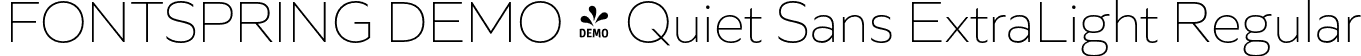 FONTSPRING DEMO - Quiet Sans ExtraLight Regular font | Fontspring-DEMO-quietsans-extralight.otf