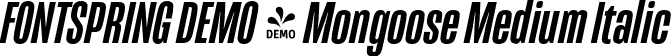 FONTSPRING DEMO - Mongoose Medium Italic font | Fontspring-DEMO-mongoose-mediumitalic.otf