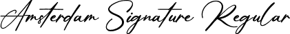 Amsterdam Signature Regular font | amsterdam-signature.otf