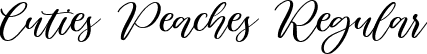 Cuties Peaches Regular font | Cuties-Peaches.ttf