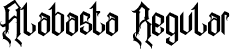 Alabasta Regular font | Alabasta-Regular.ttf