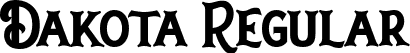 Dakota Regular font | Dakota-Regular.ttf