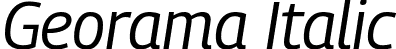 Georama Italic font | Georama-Italic-2.ttf