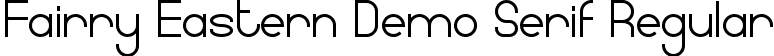 Fairry Eastern Demo Serif Regular font | FairryEasternDemoSerif.ttf