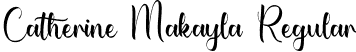 Catherine Makayla Regular font | catherinemakayla-l3byg.otf