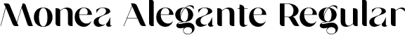 Monea Alegante Regular font | Monea Alegante.otf