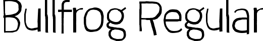 Bullfrog Regular font | Bullfrog.otf