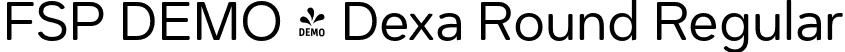 FSP DEMO - Dexa Round Regular font | Fontspring-DEMO-dexaround-400-regular.otf