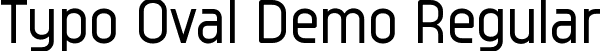 Typo Oval Demo Regular font | typo-oval-regular-demo.otf