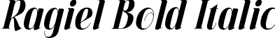 Ragiel Bold Italic font | Ragiel Bold Italic.otf