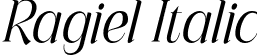 Ragiel Italic font | Ragiel Italic.otf