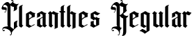 Cleanthes Regular font | Cleanthes.ttf