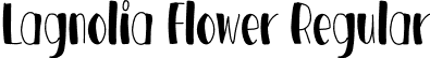 Lagnolia Flower Regular font | Lagnolia Flower.otf