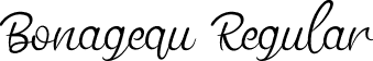 Bonagequ Regular font | Bonagequ.otf