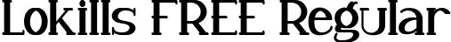 Lokills FREE Regular font | Lokills FREE.ttf