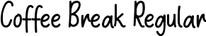 Coffee Break Regular font | Coffee Break.ttf