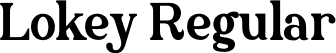 Lokey Regular font | Lokey.otf