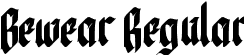 Bewear Regular font | Bewear.ttf