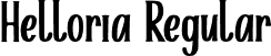 Helloria Regular font | Helloria.otf