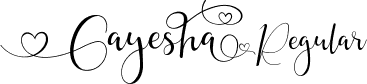 Gayesha Regular font | Gayesha-9Yz3n.ttf