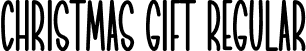 Christmas Gift Regular font | ChristmasGift.otf