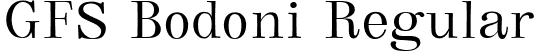 GFS Bodoni Regular font | GFSBodoni.ttf