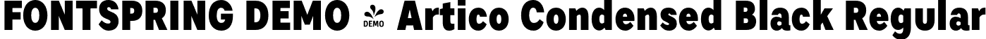 FONTSPRING DEMO - Artico Condensed Black Regular font | Fontspring-DEMO-articocond-black.otf