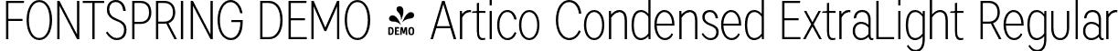FONTSPRING DEMO - Artico Condensed ExtraLight Regular font | Fontspring-DEMO-articocond-exlight.otf