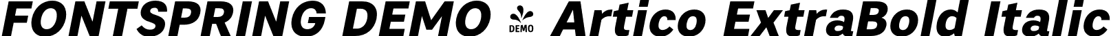 FONTSPRING DEMO - Artico ExtraBold Italic font | Fontspring-DEMO-artico-extraboldit.otf