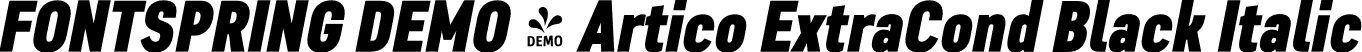 FONTSPRING DEMO - Artico ExtraCond Black Italic font | Fontspring-DEMO-articoexcond-blackit.otf