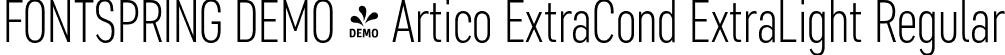 FONTSPRING DEMO - Artico ExtraCond ExtraLight Regular font | Fontspring-DEMO-articoexcond-exlight.otf