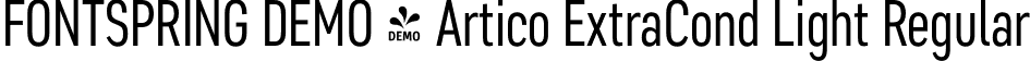 FONTSPRING DEMO - Artico ExtraCond Light Regular font | Fontspring-DEMO-articoexcond-light.otf