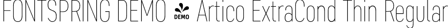 FONTSPRING DEMO - Artico ExtraCond Thin Regular font | Fontspring-DEMO-articoexcond-thin.otf