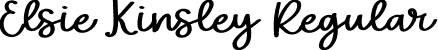 Elsie Kinsley Regular font | Elsie Kinsley Script.otf