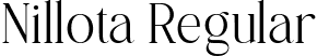 Nillota Regular font | NillotaRegular-3zn73.ttf