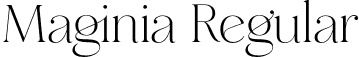 Maginia Regular font | MaginiaRegular-BWP6x.otf