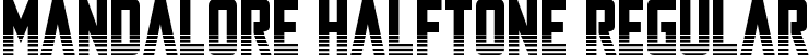 Mandalore Halftone Regular font | mandalorehalf.ttf