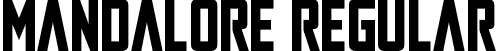 Mandalore Regular font | mandalore.ttf