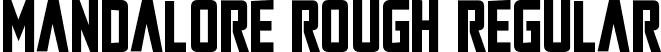 Mandalore Rough Regular font | mandalorerough.ttf